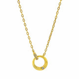 CZ Linked Eternity Necklace