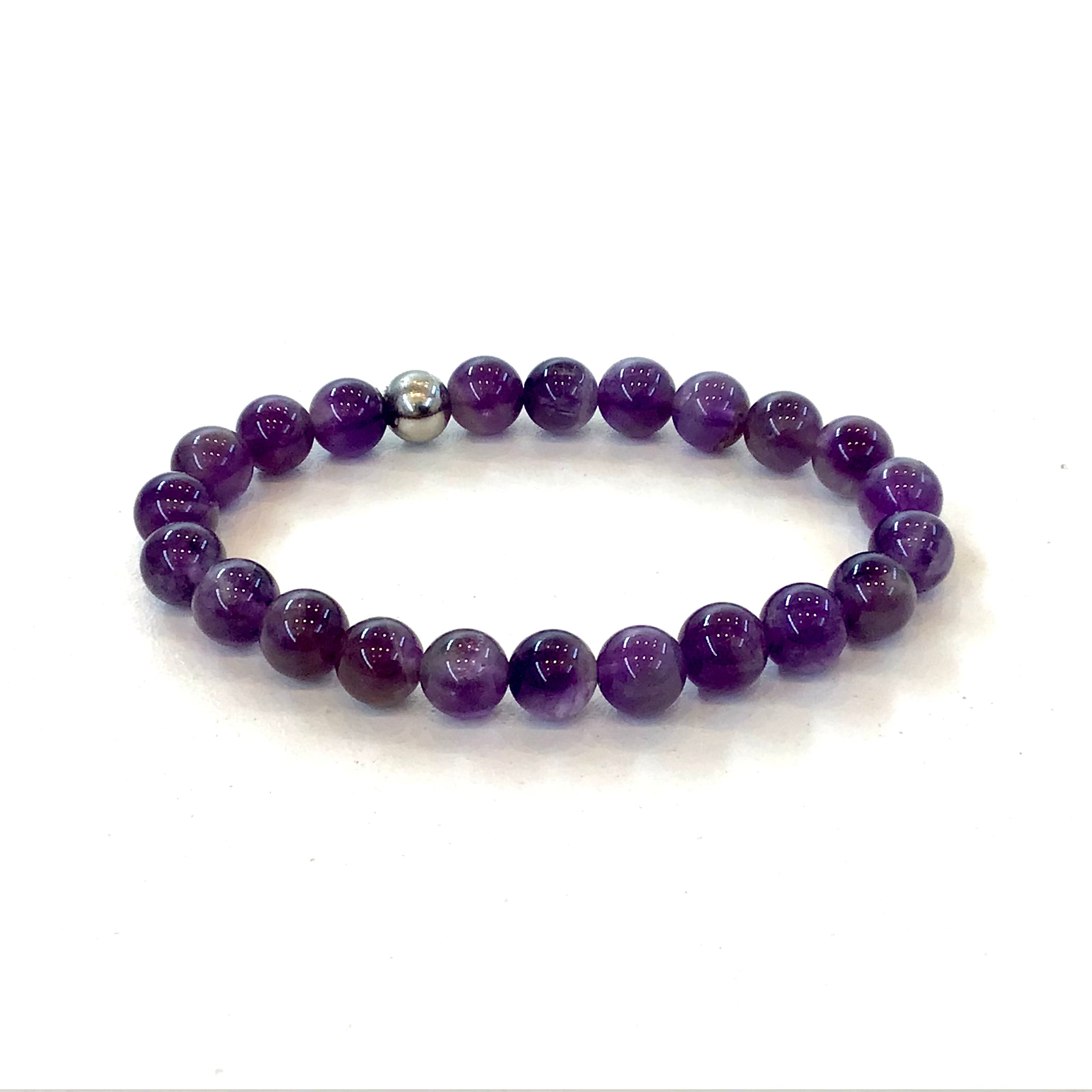 Amethyst hot sale charm bracelet