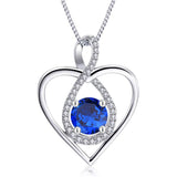 Infinity Heart Birthstone Necklace