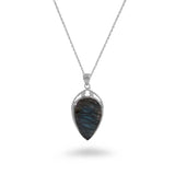 Large Teardrop Gemstone Necklace