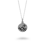Mountain and Compass Necklace