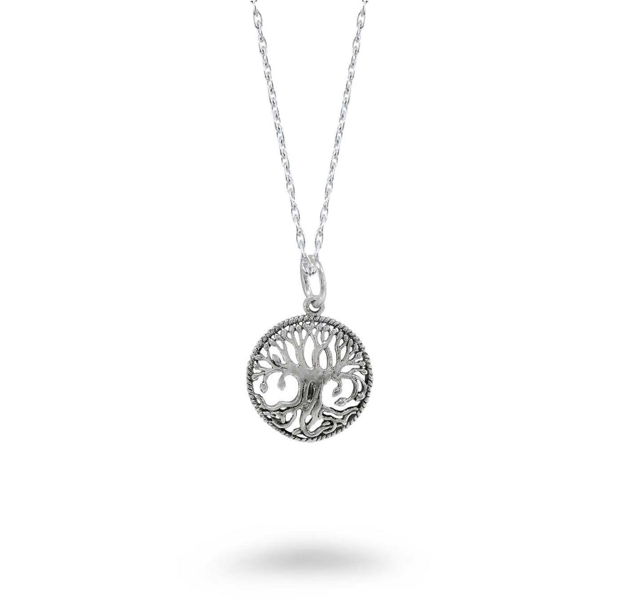 Old World Outline Tree of Life Necklace