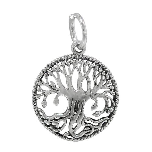 Old World Outline Tree of Life Necklace
