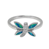 Opal Butterfly Ring