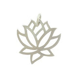 Medium Outline Lotus Flower Necklace