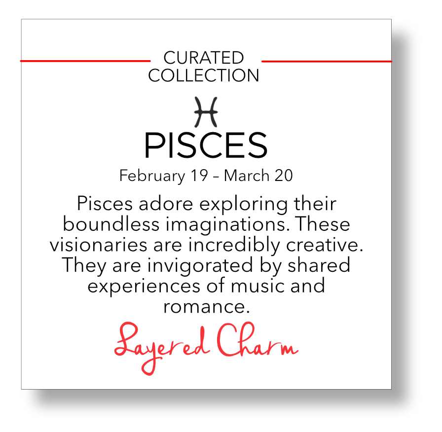 Pisces Double-Sided Coin Zodiac Necklace