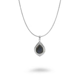 Hand-formed Semi-Precious Teardrop Necklace