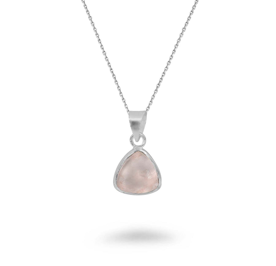 Triangular Shaped Gemstone Necklace