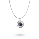 Circle Center Evil Eye Necklace