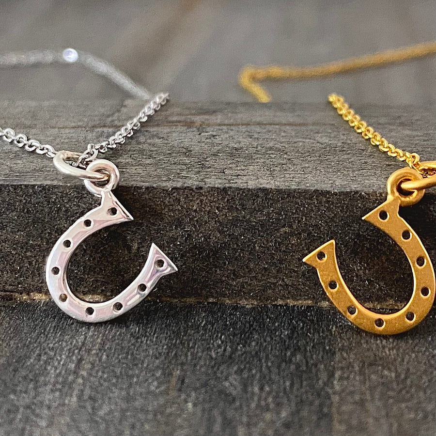 Small Angled Horseshoe Necklace