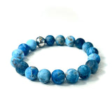 Blue Apatite Stone Bracelet