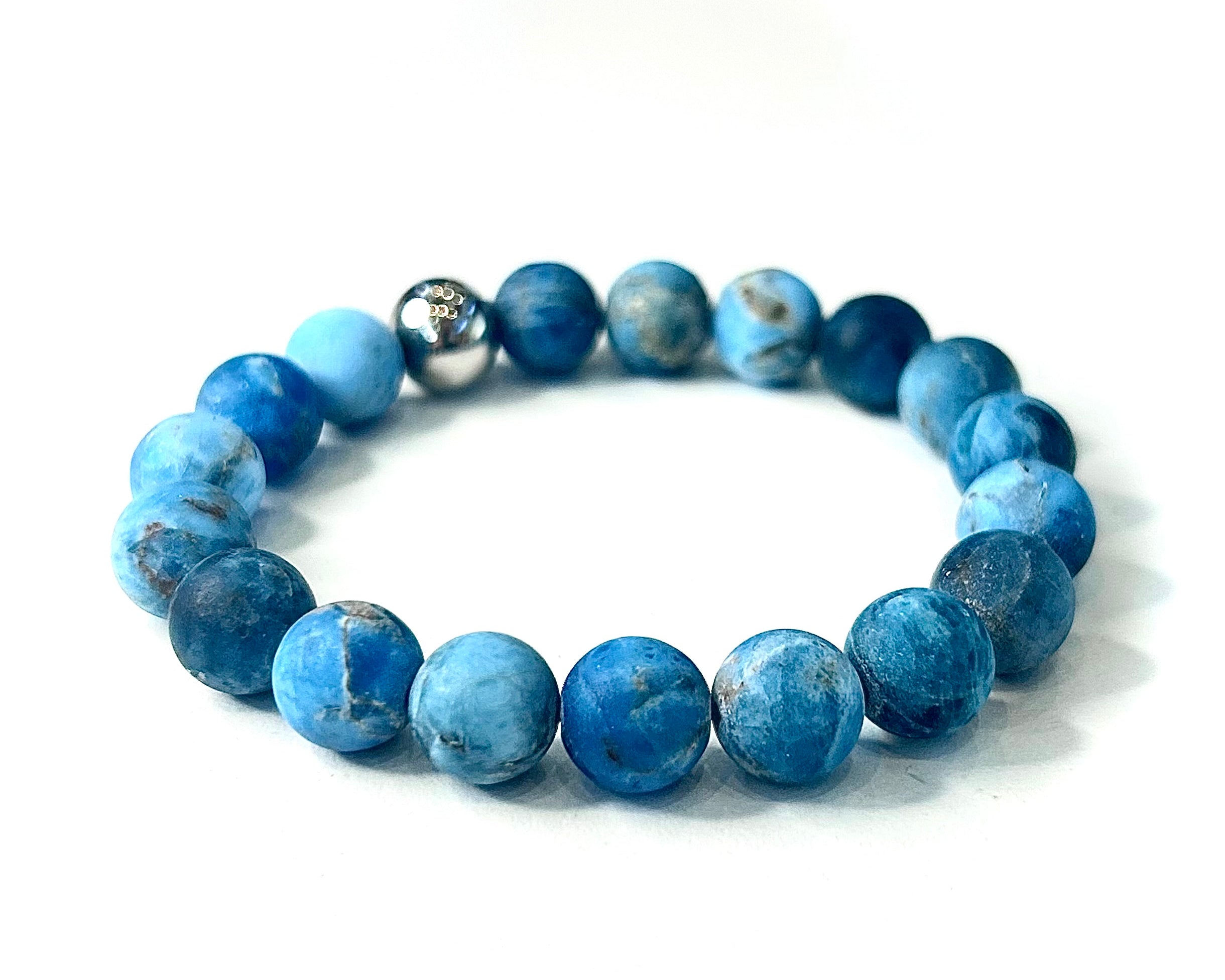 Blue Apatite Stone Bracelet