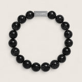 The Obsidian Vein – Black Turquoise Bracelet