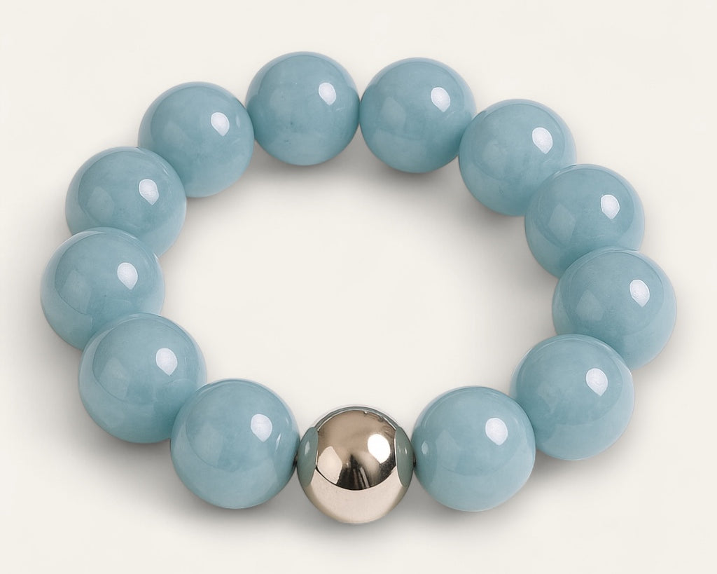 Aquamarine Stone Bracelet