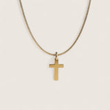 14KT Gold Plated Small Cross Necklace