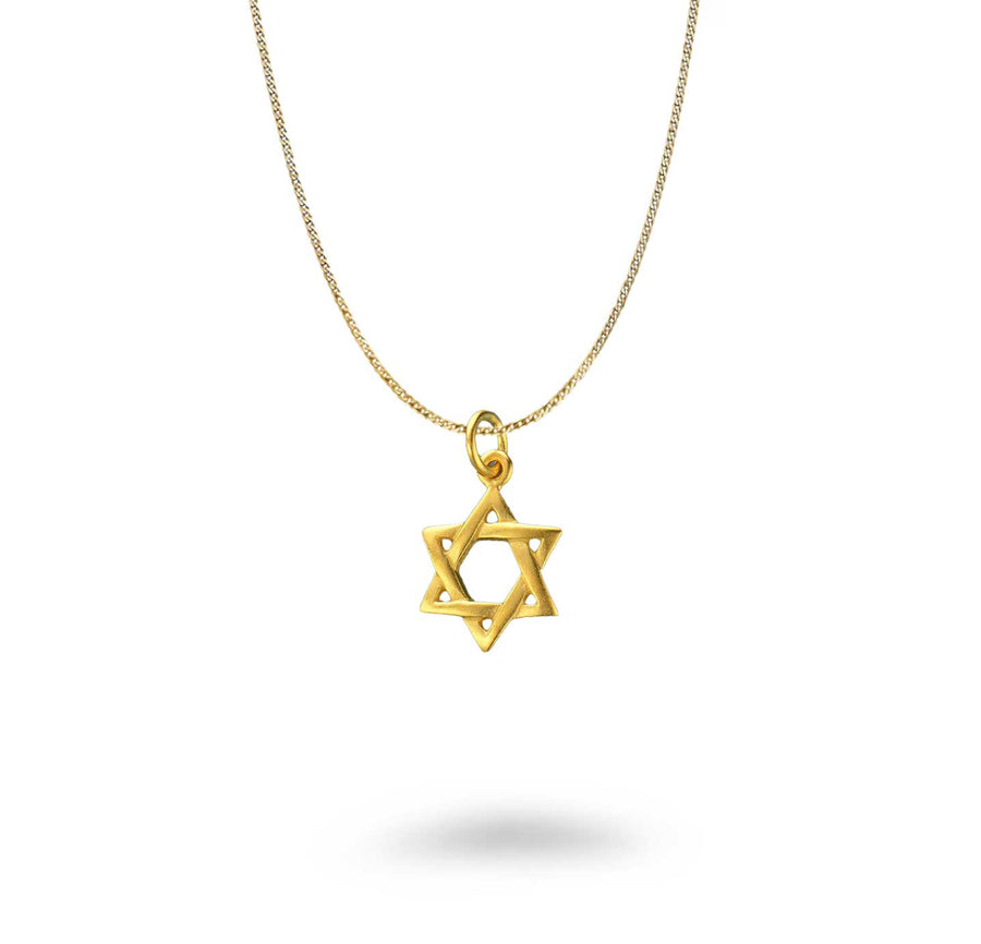 Smooth Star of David Necklace