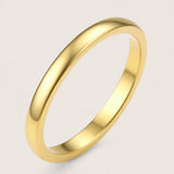 Evermore Band – Gold Beveled Tungsten Ring