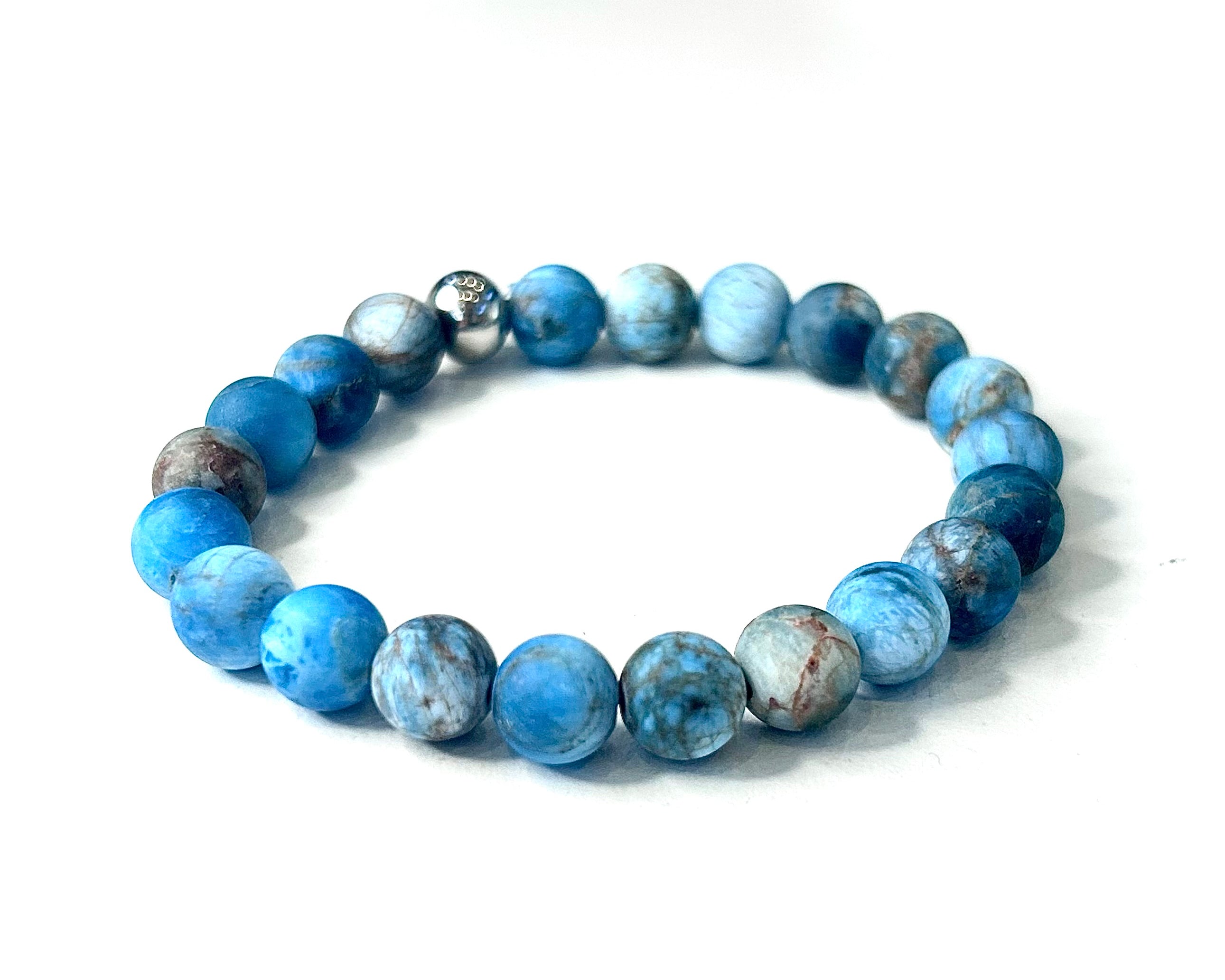 Blue Apatite Stone Bracelet