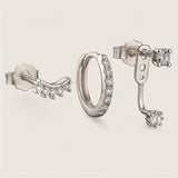 Celestial Arc – CZ Earring Set
