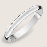 Argent Arc Ring – Sterling Silver Dome Band