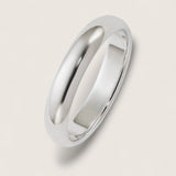 Argent Arc Ring – Sterling Silver Dome Band