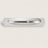 Argent Arc Ring – Sterling Silver Dome Band
