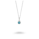 Small Round Evil Eye Necklace