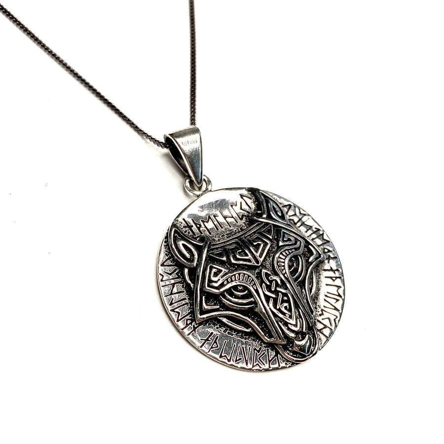 Celtic Knot Viking Wolf Necklace