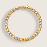 Argent Curb-Sterling Silver Bracelet