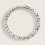 Argent Curb-Sterling Silver Bracelet