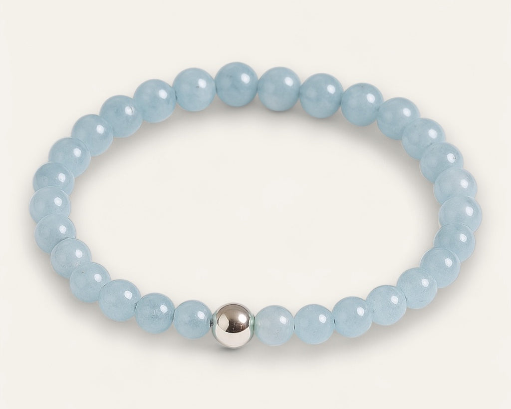 Aquamarine Stone Bracelet