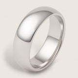 Argent Arc Ring – Sterling Silver Dome Band