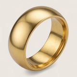 Evermore Band – Gold Beveled Tungsten Ring
