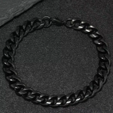 The Nightfall – 9 mm Cuban Link Chain Bracelet