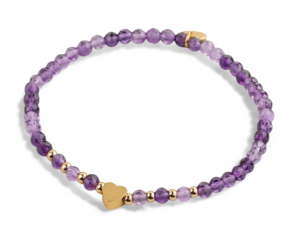 Heartstone Harmony – 3mm Gemstone Bracelet