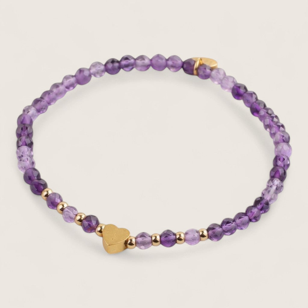 Heartstone Harmony – 3mm Gemstone Bracelet