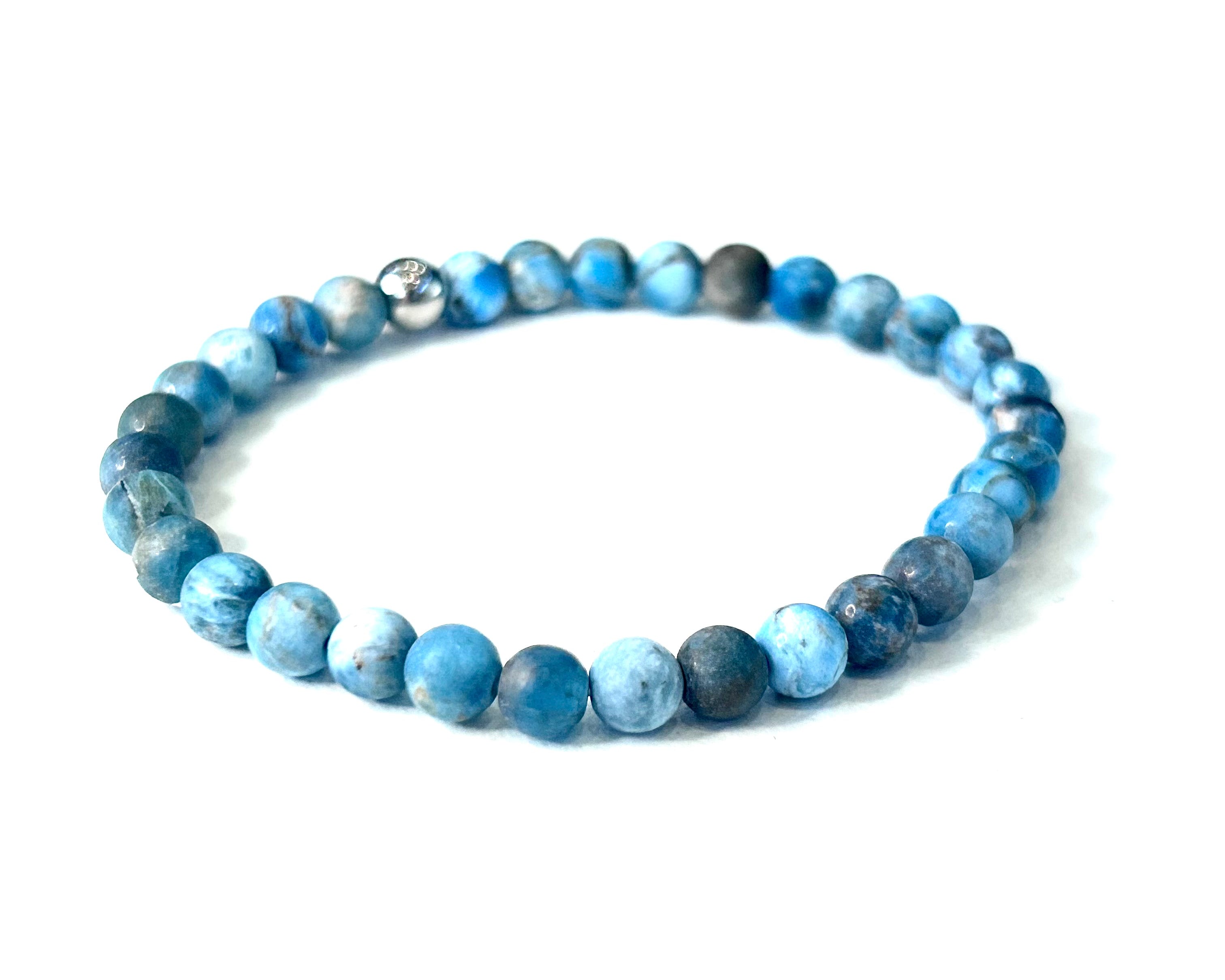 Blue Apatite Stone Bracelet