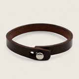 The Outrider – Flat Leather Bracelet