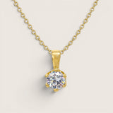 Bright Spot - Brilliant CZ Solitare Necklace