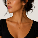 Bright Spot - Brilliant CZ Solitare Necklace
