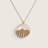 Evergreen Peaks – Silver Mountain Necklace
