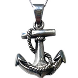 Detailed Anchor Necklace