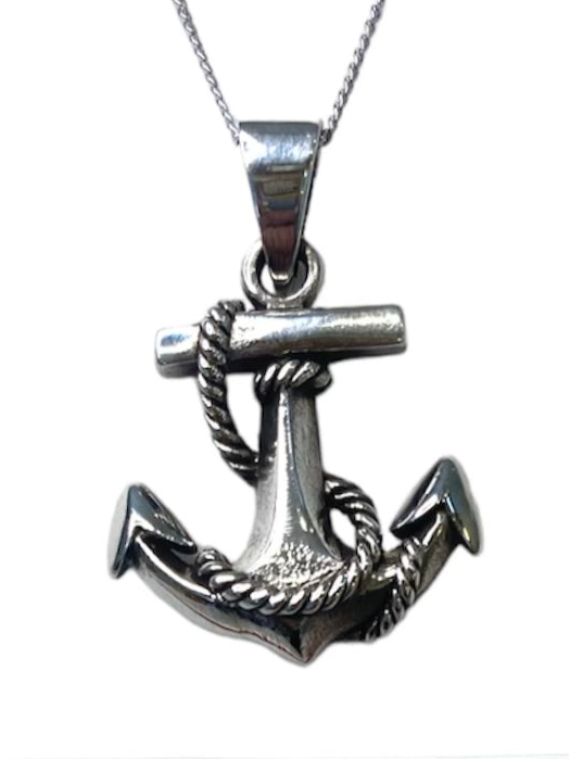 Detailed Anchor Necklace