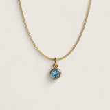 Bronze CZ Birthstone Necklace