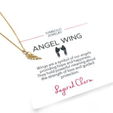 14KT Gold Plated Angel Wing Necklace