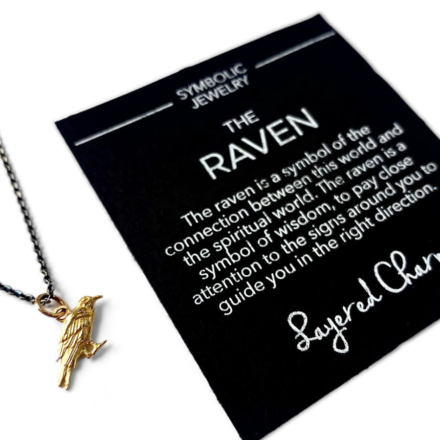 Textured Raven Necklace