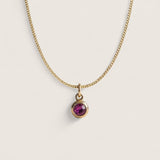 Bronze CZ Birthstone Necklace