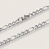 The Pulse -  Figaro Steel Chain Necklace