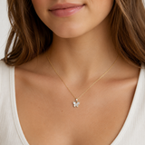 Flutter Pearl Butterfly Necklace