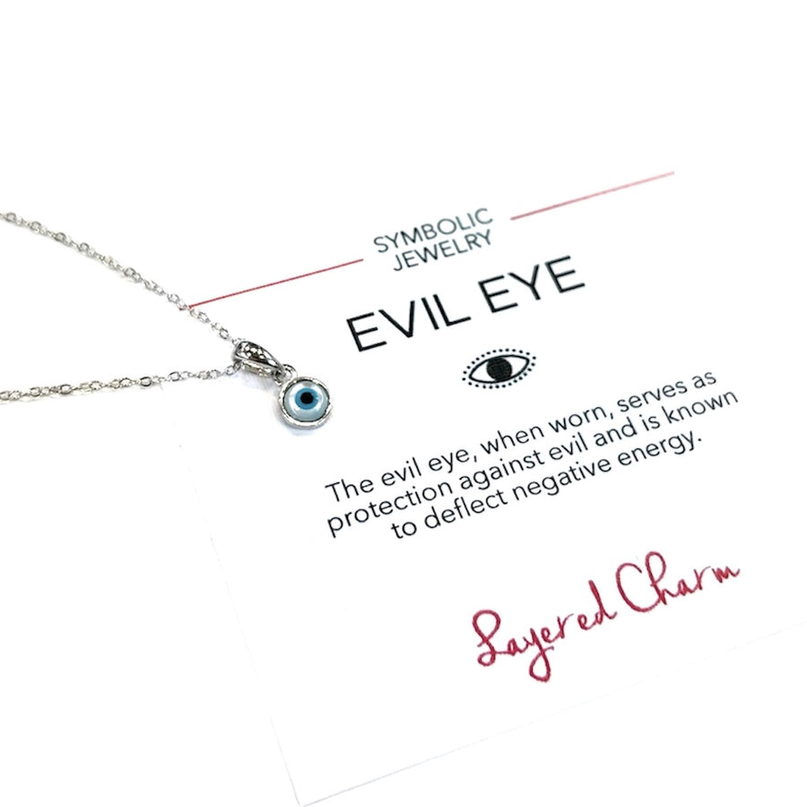 Small Round Evil Eye Necklace